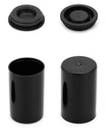 Film Canisters With Lids 50 Pack 8 Oz Plastic Camera Reel Containers showing open and closed positions