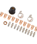 24 Piece Tip Electrode Kit For Cut 55DS Pro And Cut 65DS Plasma Cutters With Electrodes Nozzles Brass Zinc Alloy Stainless Steel Consumables