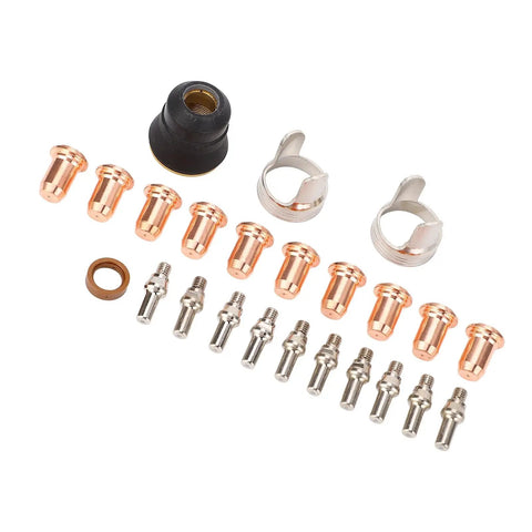 Tip Electrode Kit With Nozzle Bracket Covers For Plasma Cutter Replacement Parts For Cut 55DS And 65DS Pro Grade Consumables