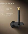 Occasion Vertical Toilet Paper Holder With No-Fuss Easy-Access Spindle, Premium Metal Construction, Corrosion-Resistant Finish