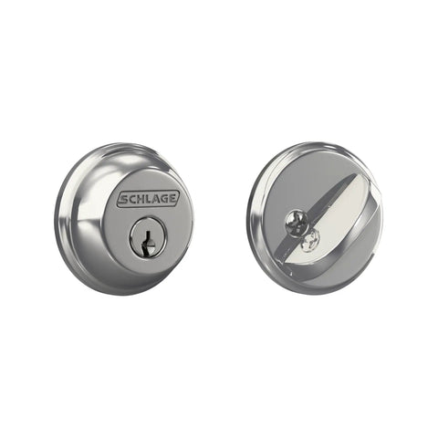 B60N625 Deadbolt With Exterior Keyed Lock And Interior Thumb Turn ANSI Grade 1 Security Maximum Kick In Resistance