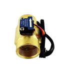 G Three Fourth Inch Brass Water Flow Sensor Hall Effect Flow Meter 2 To 50 Liters Per Minute Waterproof Pipe Fitting