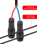 Ten Pack Low Voltage Landscape Wire Connectors Waterproof For Outdoor LED Pathway Garden Lights showing connection with light and power cord