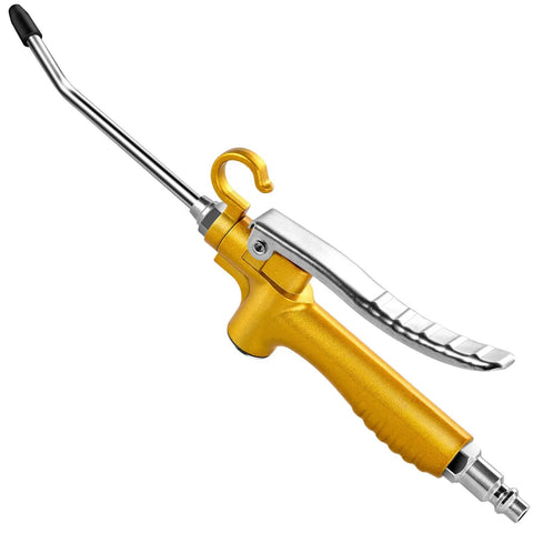 Powerful High Flow Industrial Air Blow Gun With Rubber Guard And Wide Air Nozzle For Heavy Duty Dust Cleaning Durable Metal Construction