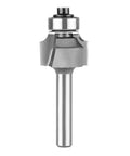 Top Shelf 1/8 Inch Radius Roundover Router Bit With Sharp Carbide Cutting Tips And Rock Solid Bearing Guide for detailed profile cutting.
