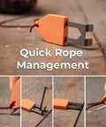Rope Anchor Hook One Handed Operation Portable Chalk Line Anchor Tool for Quick Rope Securing, no fuss instant hold.