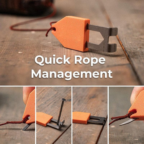 Rope Anchor Hook One Handed Operation Portable Chalk Line Anchor Tool for Quick Rope Securing, no fuss instant hold.