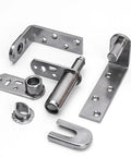 Premium Stainless Steel Pivot Hinges Heavy Duty Adjustable Rotation Door Hardware Double Action Surface Mount parts layout