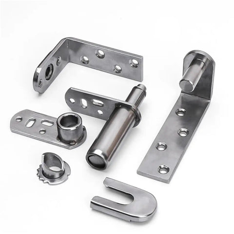 Premium Stainless Steel Pivot Hinges Heavy Duty Adjustable Rotation Door Hardware Double Action Surface Mount parts layout