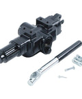 3 Position 4 Way Heavy Duty Pro Grade Hydraulic Directional Control Valve C908 0C000908 with lever and fittings, black metal