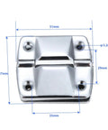 Close-up of Rotating Concealed Hinges Set 2 Pack For Furniture Doors Windows Cabinets Tool Boxes Metal Support Hinge 51 By 47mm.