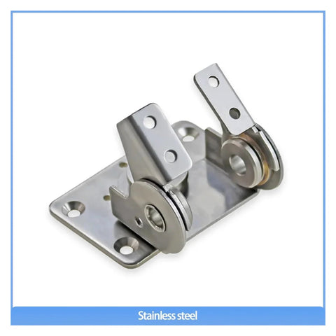 304 stainless steel adjustable positioning torque hinge with dual axes mounted on a base plate