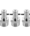 Hydraulic Grease Gun Needle Fitting 3 Pcs Stainless Steel Set For Trucks And Cars Ensures Leak Proof Functionality Bspt Screw Compatible For Smooth Use And Long Life No Drips On Hands Solid Tools For Daily Maintenance Needs, 3 stainless steel fittings