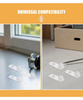 Clear Plastic Shelf Supports Locking Pins Set Of 60 For Cabinets And Shelves on table, showing universal compatibility
