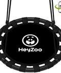 Saucer Swing 48 Inch For Backyard Fun With 360 Degree Swivel Heavy Duty Outdoor Swing Set Safe Galvanized Frame and Nylon Webbing