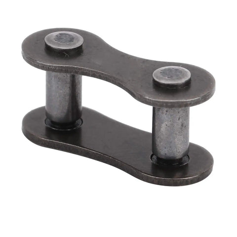 Beefy Heavy Duty Bike Chain Master Link 10 Pack Solid Steel Connector For Road And Mountain Cycles viewed from the side showing two steel pins.