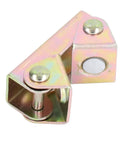 Stainless Steel Magnetic Welding Clamps V Type Fixture Set, 6 Pcs Adjustable Base For Round Flat Metal Surfaces detail image.