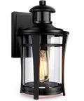 Motion Activated Outdoor Wall Light With Three Lighting Modes For Porch And House, Dusk To Dawn Exterior Lantern, Waterproof Aluminum