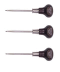 6-1/16-Inch Wood Handle Scratch Awl Set, Heat-Treated Alloy Steel Blades, Chrome Ferrule, Machined Hardwood Handle, Corrosion-Resistant Finish