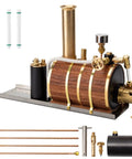 200ml Steam Boiler Model For Single Double And Triple Cylinder Steam Engines And Model Ships Physics Education Kit Dope Copper Construction Fully Equipped With Gauge Main Valve Water Level Meter And Safety Valve Ideal Gift For Collectors.