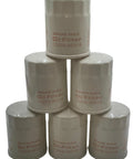 Six Pack Engine Oil Filters 15208 9E01A Replacement for Nissan Armada GTR TITAN NV1500 shown stacked in a pyramid