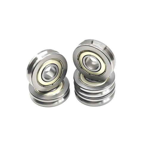 Rock Solid V6000ZZ Deep Groove Ball Bearings 10 Pack Sealed V Groove with stainless steel for smooth travel 10x30x8mm.