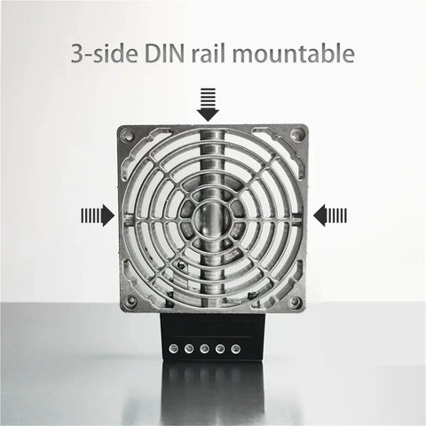 Heavy Duty Rock Solid Industrial Cast Aluminum Electric Air Heater Compact Distribution Box Shop Floor Kick Some Heat 200 Watt