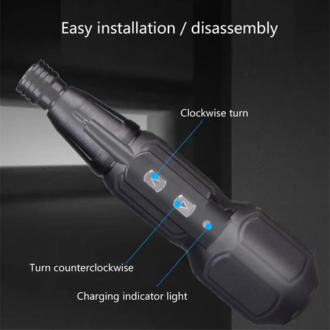 Side view of Cordless 3.6V Electric Screwdriver Set With LED Lamp showcasing button controls and direction indicators.