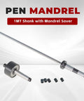 Ready To Roll With This Sweet Morse Taper One Lathe Pen Turning Mandrel Kit Including Five Nifty Seven Millimeter Bushings And A Tailstock Center For Smooth As Butter Slim Line Projects On Your Bench.