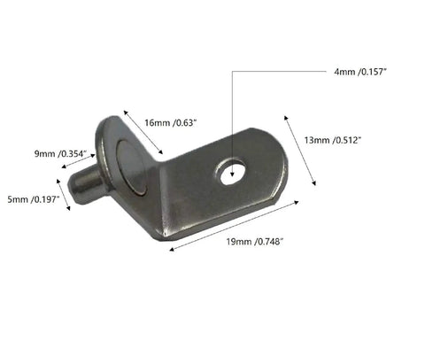 5Mm L Shaped Shelf Support Pegs Nickel Finish 50 Pack For Cabinets And Book Shelves With Holes Hidden Bracket Pegs To Stop Wobble