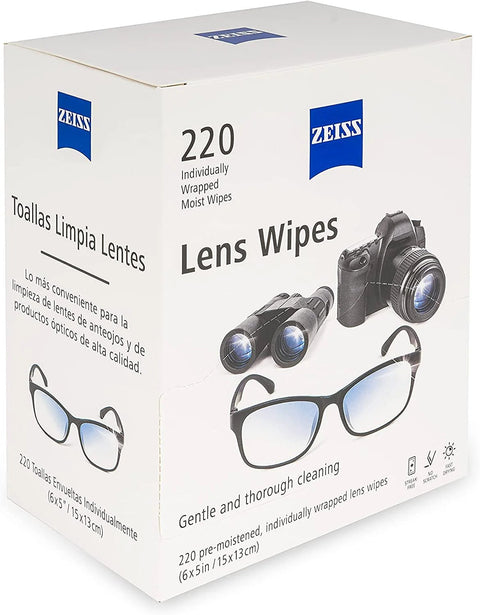 Box of Zeiss Lens Wipes For Glasses And Sunglasses Premoistened Gentle Cleaning