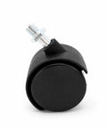 RuiJOTWAT 4Pcs Caster Wheels for Oil-Filled Radiators Swivel Casters with Brakes Replacement Wheels for Electric Heaters and Furniture Black close-up