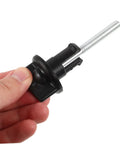 Close-up of a Spare Tire Bolt For Car And Truck Secure Hold Down Easy Installation No Tools Needed Removal Heavy Duty Durable Steel Tire Fastener