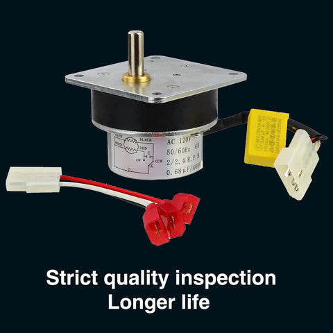 Auger Feed Motor 2.4 RPM 120V Replacement for Pellet Stove Parts with Heatilator CAB50 PS35 PS50 7000-500 PH Heavy Duty