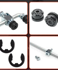 Transfer Case Shifter Control Lever Kit With 2 Clip And Shift Linkage Bushings For Ram 1500 2500 3500 2002 2003 2004 2005 4X4 Models, OE-quality lever and bushings