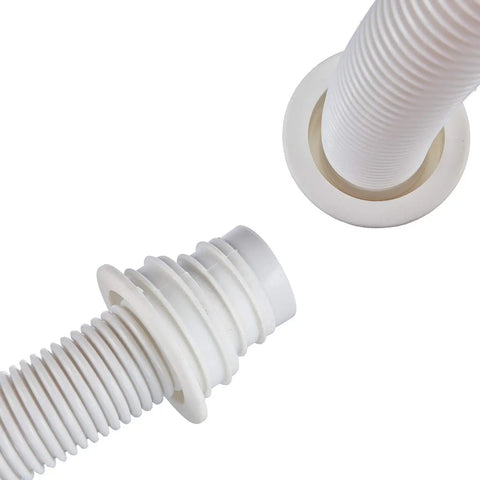 Close-up of white flexible Silicone Drain Seal Plug 4 Pack For Toilets, Bathrooms, Kitchens And Washing Machines Odor Control Flexible Sewer Seal Ring.