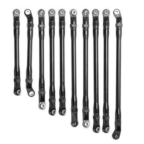 Aluminum Alloy Link Rod 313mm Upgrade Kit For 1 Tenth Scale RC Crawler Axial SCX10 II Wheelbase And Suspension Upgrade Links