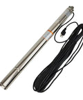 Built Like A Tank 1/2 Hp 110 Volt Stainless Steel Deep Well Submersible Water Pump with power cord for yard use.