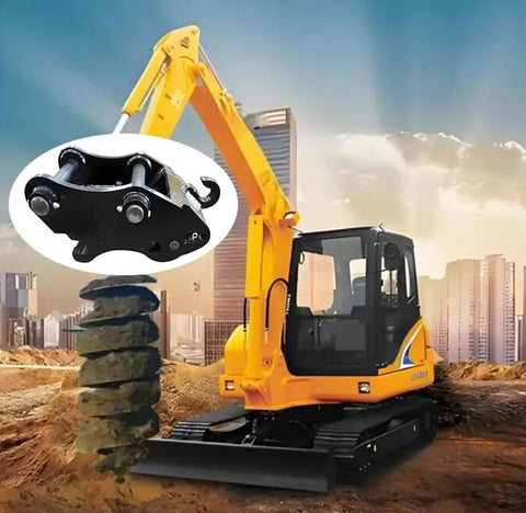 Tough As Nails Quick Hitch For Mini Excavators 0.8 To 1.5 Ton With 90mm Span And 25mm Hole Diameter, excavator on site
