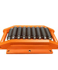 Rock Solid Heavy Duty Crawler Machinery Skates With Alloy Steel Wheels For moving heavy industrial equipment.