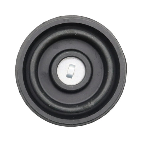 Brake Master Cylinder Fluid Reservoir Cap Replacement For Toyota 4Runner Sienna Avalon Highlander Camry Corolla RAV4 47230 12040 47230 06010 Durable Seal Easy Install Leak Proof Prevents Air Ingress And Keeps System Tight. Top view of black cap.