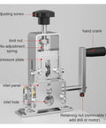 Professional Manual Rotary Wire Strippers Machine For 1 To 25 Mm Cables With Alloy Body and Hand Crank Lever showing detailed components.