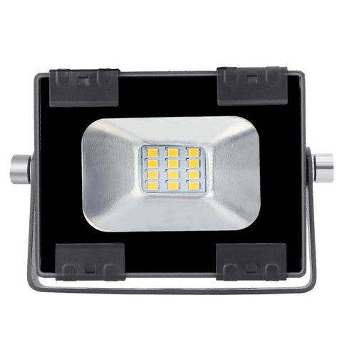 JUDYSSY Led Floodlights 10W 1000Lm Ip65 Waterproof Security Lights, 3000K Warm White flood light with aluminum casing.