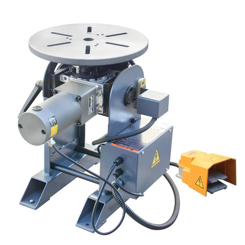 Built Like A Tank Welding Positioner Offering 771 Pound Horizontal Capacity And No Hassle 110V Single Phase rotation for heavy duty assembly.