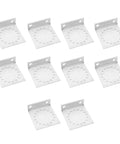 Heavy Duty Aluminum Alloy Angle Bracket Set For Fence And Construction Ten Pieces 3.2 By 1.2 By 3.5 Inch Corner Braces For DIY
