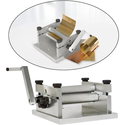 Badass Diy Manual Plate Rolling Machine For Smooth Metal Bending And Aluminum Sheet Curving Precision 60 Mm Hand Crank Roller Rig For Railroad Models And Solid Shop Projects