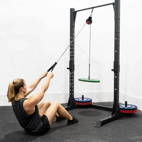 DIY Home Gym Pulley System Block With Roller Wheel Heavy Duty Aluminum Pulley 840 Pound Capacity 360 Degree Rotation