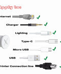 Eight Pack Three Quarter Inch Cable Cord Grommets For Desk And Furniture Wall Holes White Silicone Rubber Grommets apply to various cables