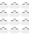 12pcs Ball Self Adhesive Furniture Caster Wheels 360 Degree Swivel, white adhesive wheels on a white base for smooth movement.