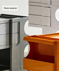 Make Your Space Pop With This Hella Sturdy Multipurpose Utility Storage Cart Featuring Smooth 360 Rotating Abs Plastic Wheels For Bedroom And Living Room Flex with various colored plastic boxes.